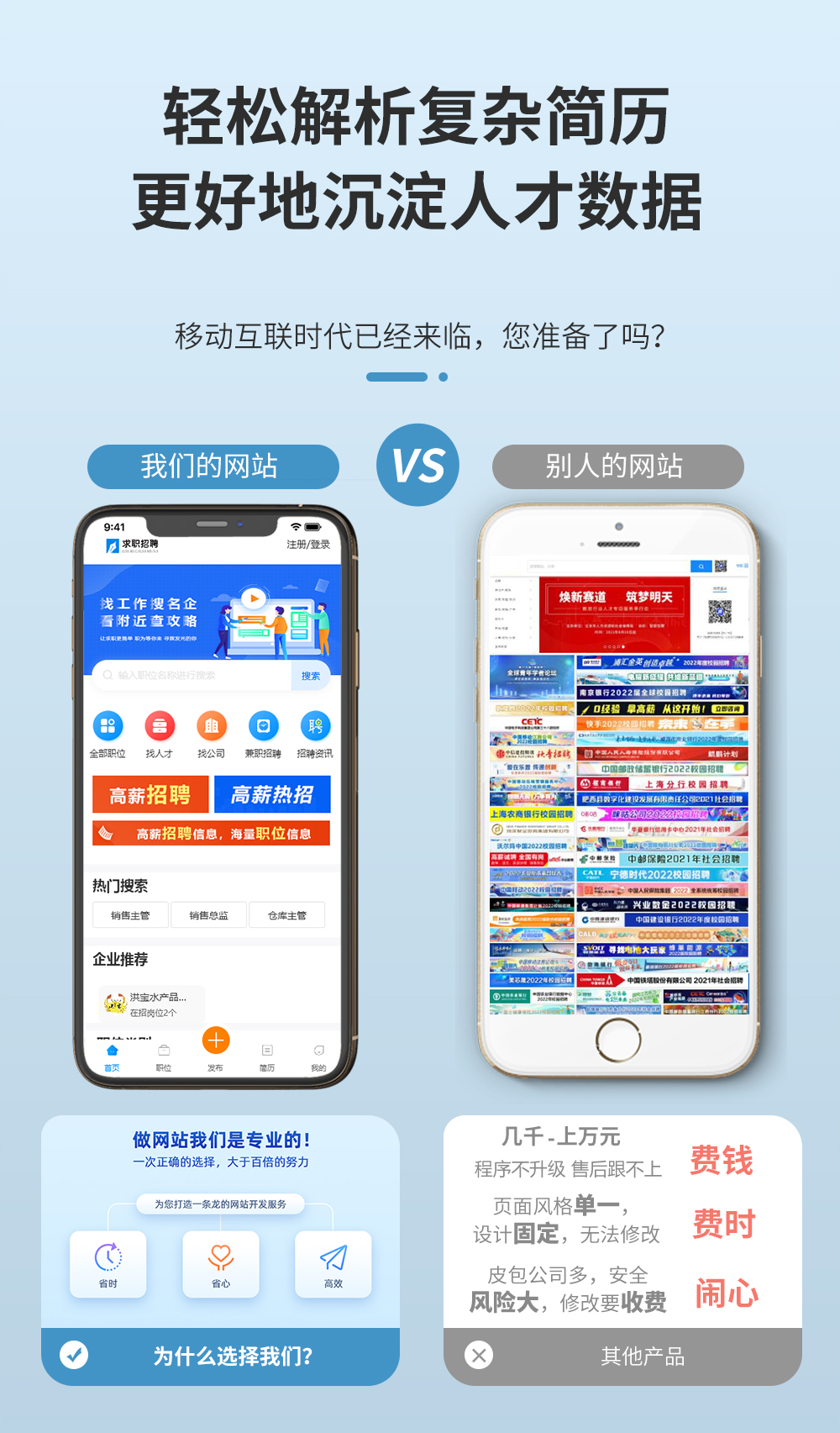 模板编号 ： 11904求职招聘人才网站模板